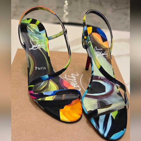 Christian Louboutin Colorful Abstract Heels - Picture 3 of 7